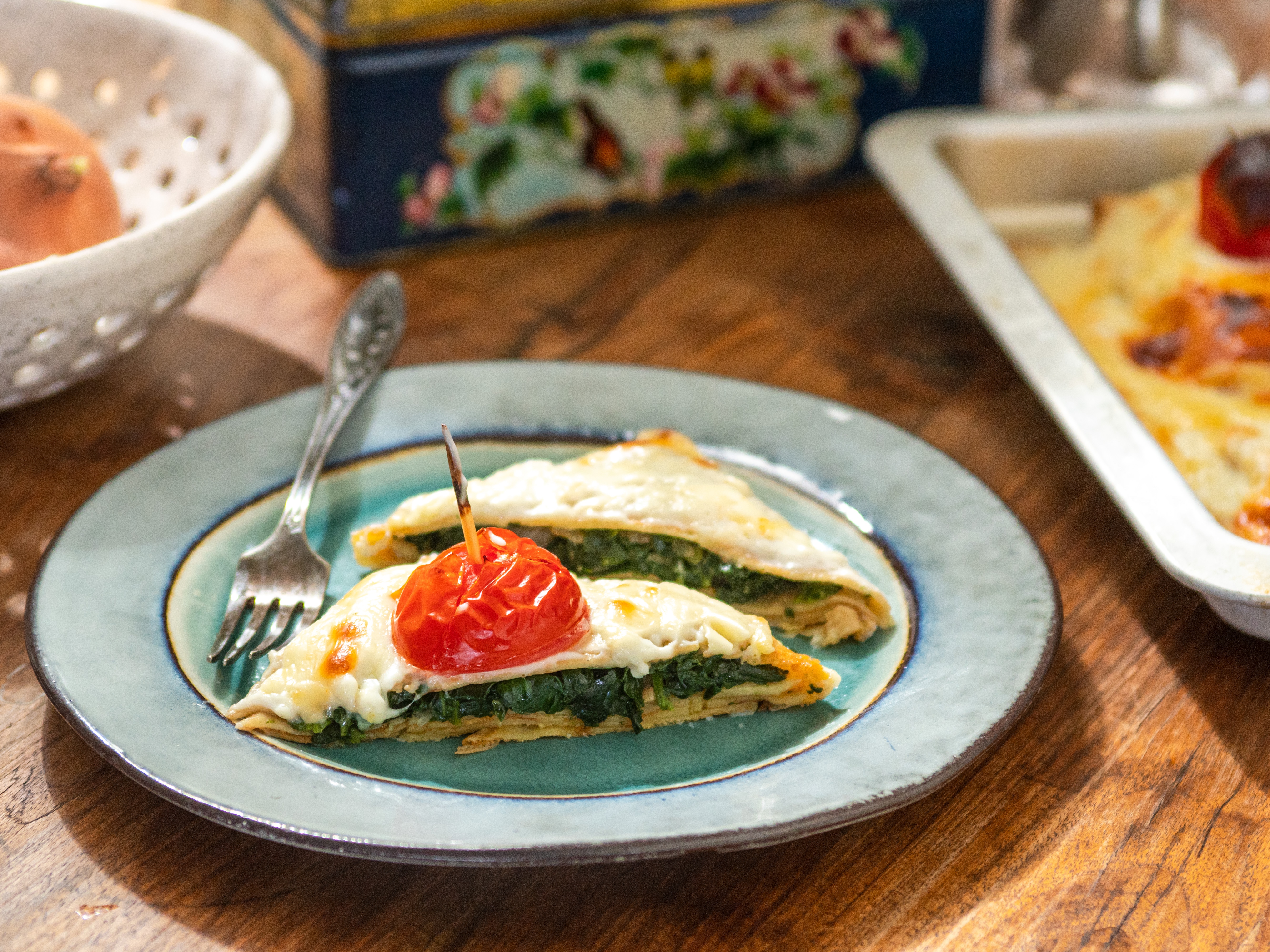 Ispanaklı Krep Bohçaları (Videolu Tarif)