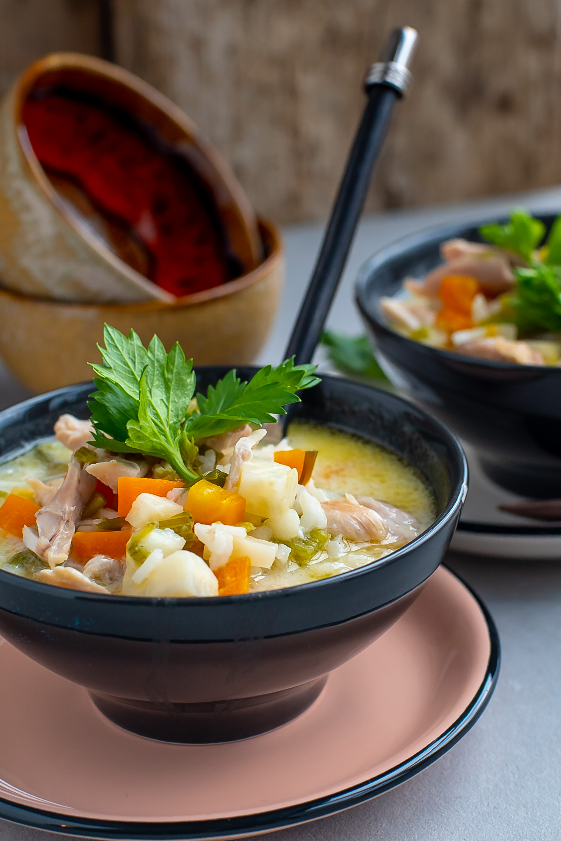 Avgo Lemono | Limon Terbiyeli & Sebzeli Tavuk Çorbası